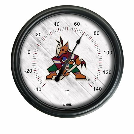 HOLLAND BAR STOOL CO Arizona Coyotes Indoor/Outdoor LED Thermometer ODThrm14BK-08AriCoy